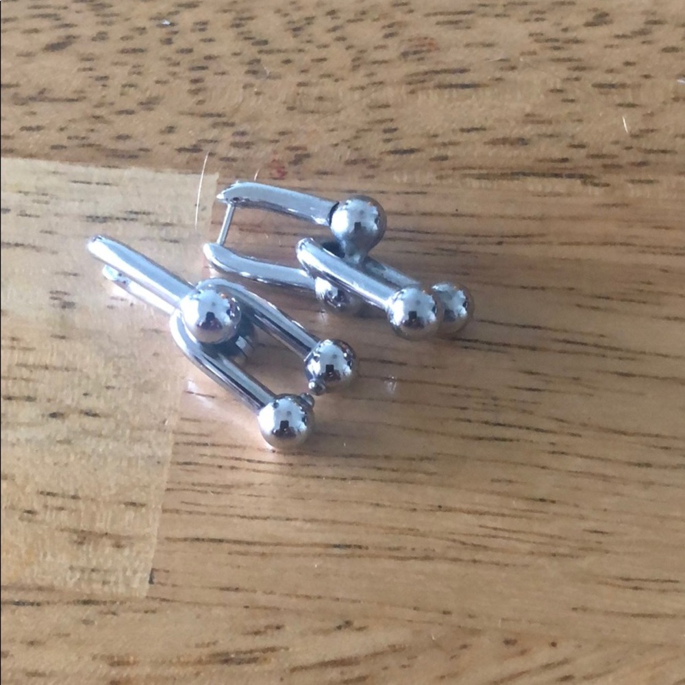 Silver earrings